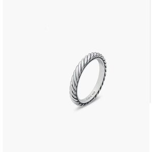 David Yurman Silver Twisted Band Ring